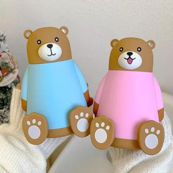 Teddy Glass Bottle