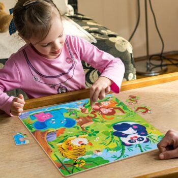 Wooden white board puzzle