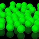 Green ping pong ball series