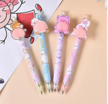 Bunny and duck pencil